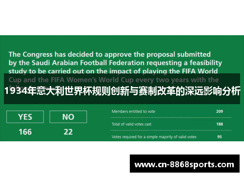 1934年意大利世界杯规则创新与赛制改革的深远影响分析